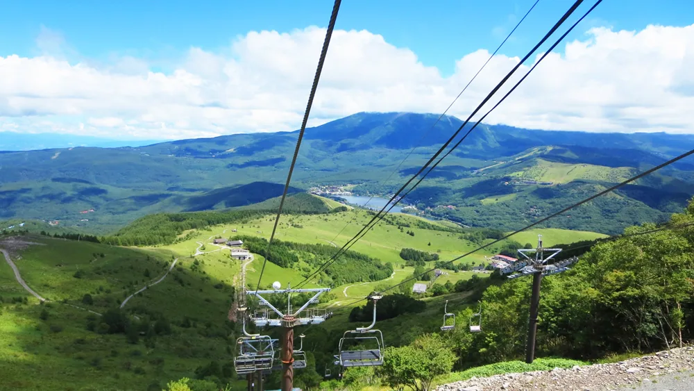 車山高原の風景