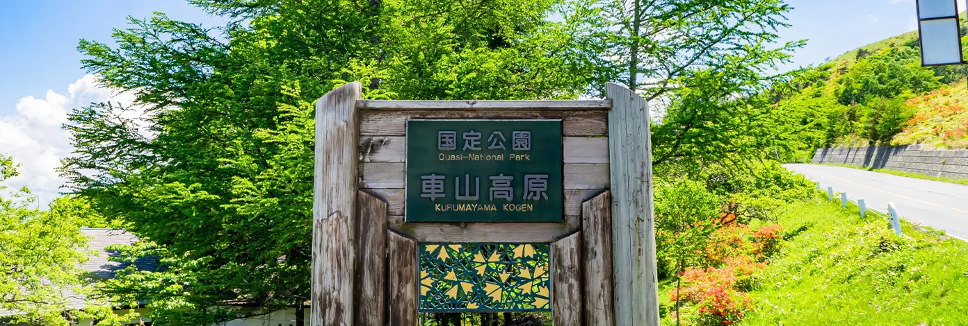 車山高原の風景